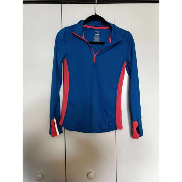 Danskin Semi-fitted XS Quarter Zip Athletic Long Sleeve Shirt - Picture 1 of 3